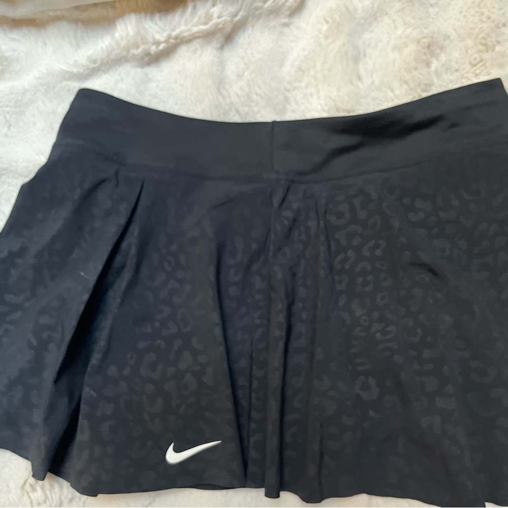 Nike Black Skirt with Subtle Leopard Print